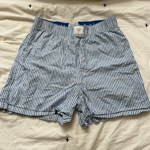 American Eagle Outfitters Blue and White Striped Boxers